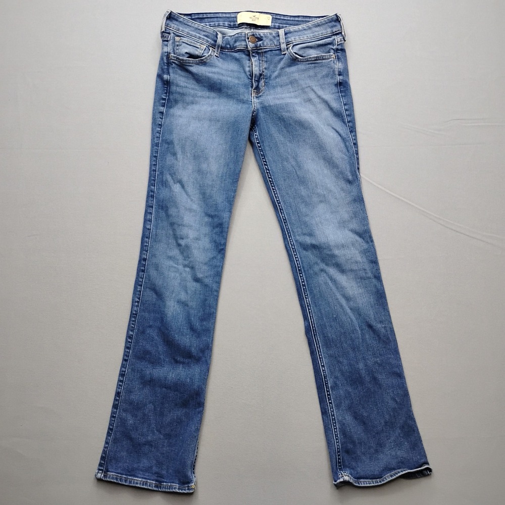 Hollister Bootcut Jeans Womens 11S Blue Denim Low Rise Stretch